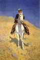 Self Portrait on a Horse Old American West cowboy Frederic Remington